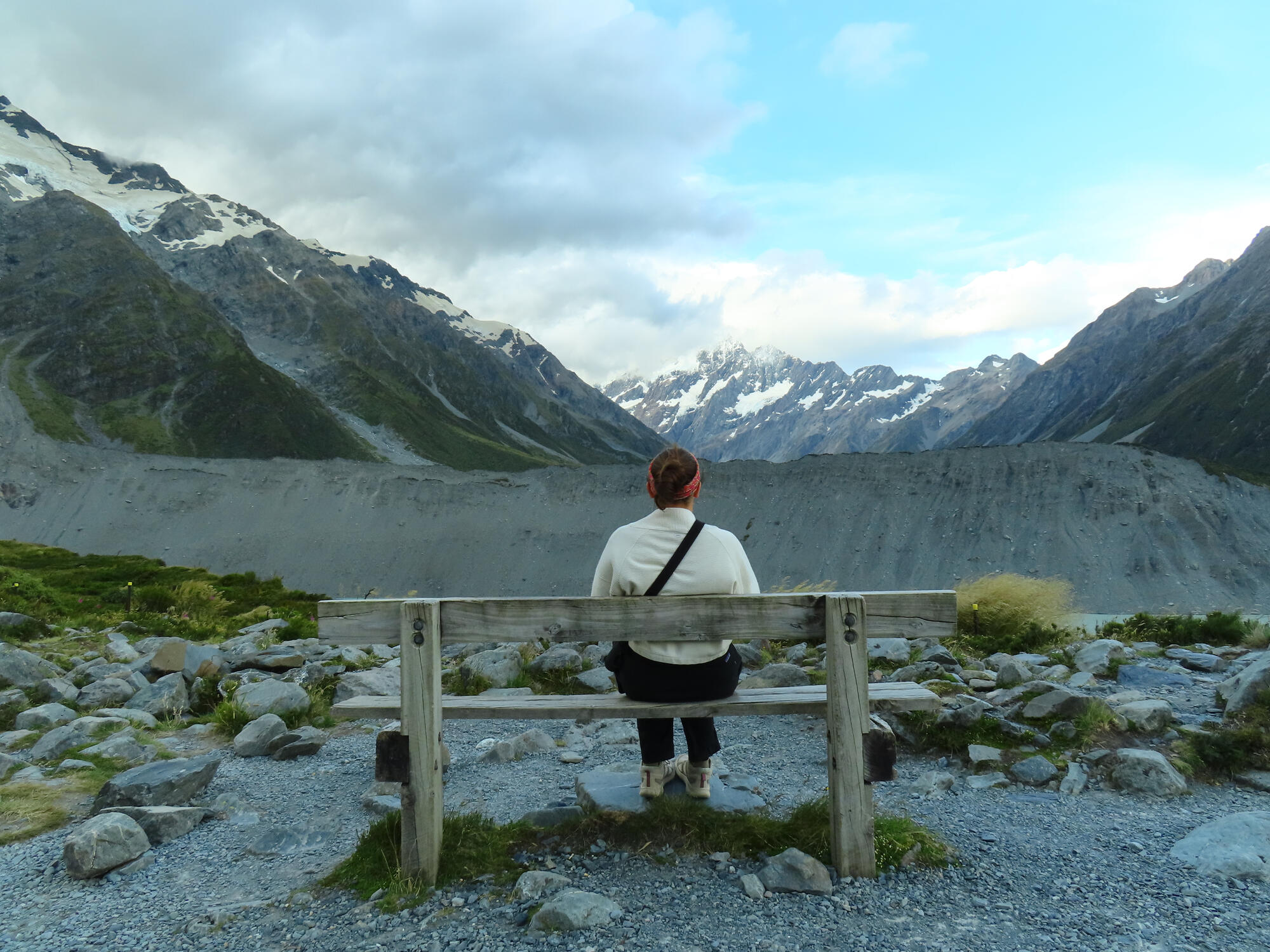 Mikayla on Bench, Aoraki (Mt. Cook), NZ 2026