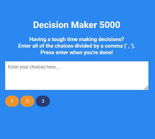 Randomized Decision Maker